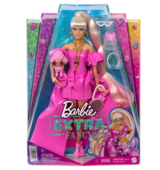 Barbie Extra Fancy Lalka Blond Modna + Akcesoria HHN12