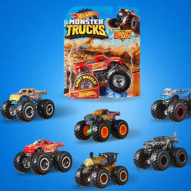 Mattel Hot Wheels Monster Trucks Pojazd 1:64