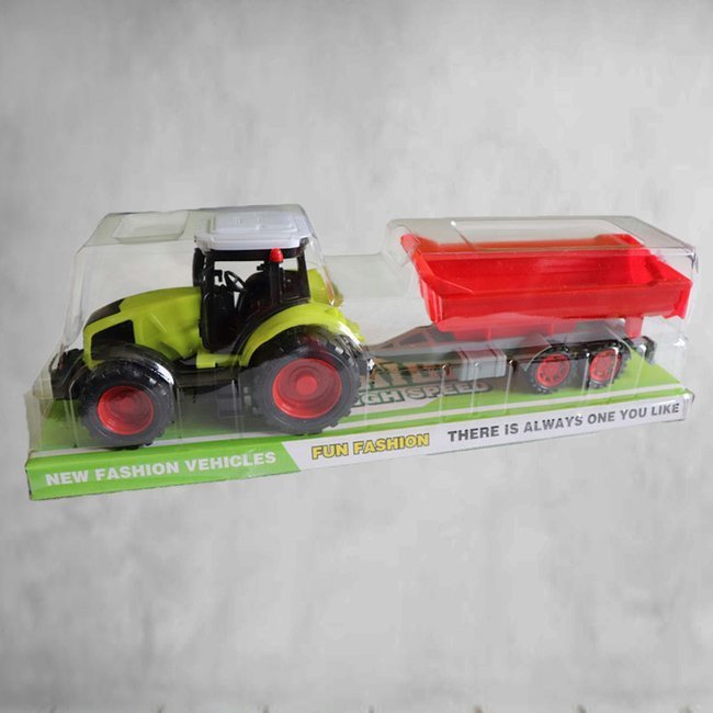 Traktor Z Przyczepą Rolniczą Ciągnik Farma Dla Dzieci